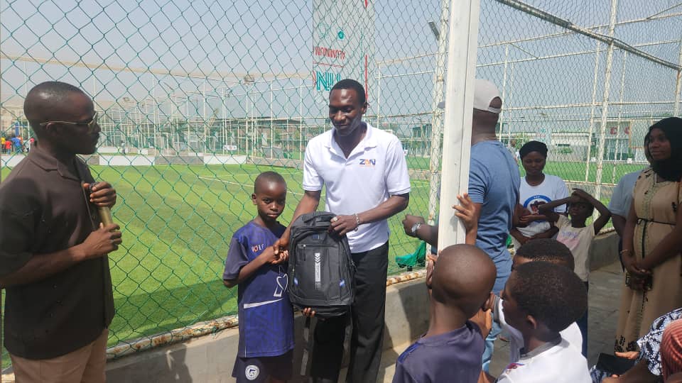 FiveStar's Football Club outreach with school supplies