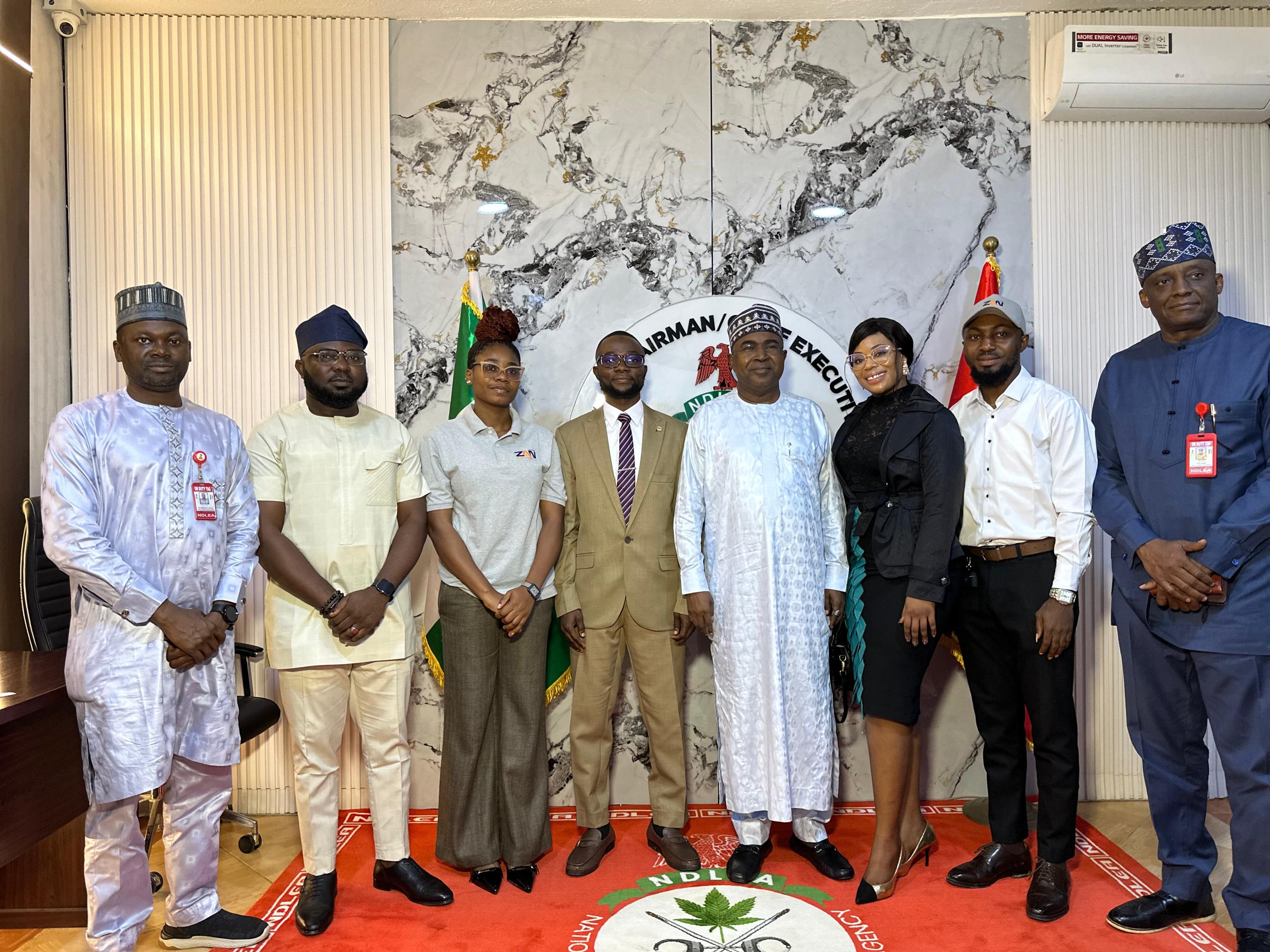 ZAN Multi Concept and NDLEA team group photograph